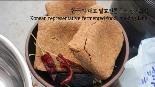 'Korean representative fermented food, making Jang. 한국의 대표 발효전통음식 장담그기'