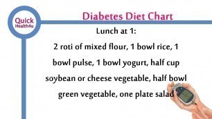 'DIABETES DIET CHART   DIABETIC HEALTH   Diet plan For Diabetes   quickhealth   foods4health   YouTub'