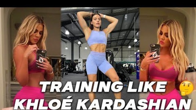 'I Trained like Khloe Kardashian for the day… (SWEATY CARDIO!?)'