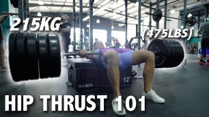 'How to Hip Thrust + NEW Hip Thrust PB!!'