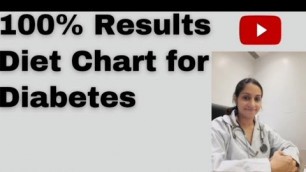 'diet Chart for diabetes ll 100% result ll dr komal behl ll'