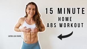 '15 MINUTE ABS WORKOUT (no equipment)'