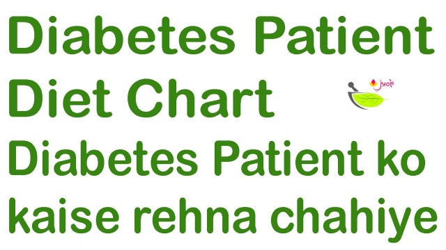 'Diabetes Patient Diet chart