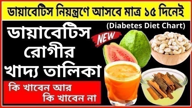 'ডায়াবেটিস রোগীর খাদ্য তালিকা (NEW)| Diabetes Diet Chart in Bangla | 2021 | Diabetes Food List'