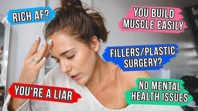 'ASSUMPTIONS ABOUT ME... FILLERS, FAKE, STERIOIDS?'