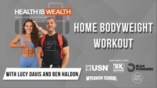 'Home Bodyweight Workout With Ben and Lucy'