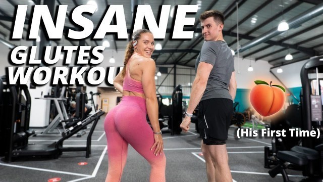 'My Videographer tries my GLUTE workout *he’s NEVER trained glutes before*'