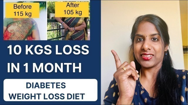 'Obesity Weight Loss | Diabetes Millet diet chart | Tamil weight loss tips'