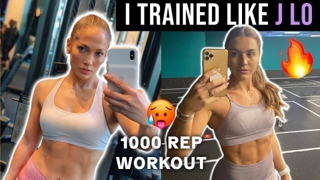 'I Trained like Jennifer Lopez (JLo) for the Day **BRUTAL 1000 REP WORKOUT**'