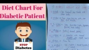 'Diet chart for Diabetic patient in hindi'