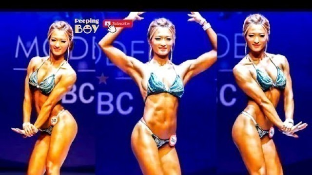 'Fitness Woman | Asian Bodybuilding | Sexy bikini fitness model stage show B | Sports Model'