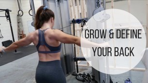 'Grow And DEFINE Your Back | Complete Workout & Back Mobility Warm-up'