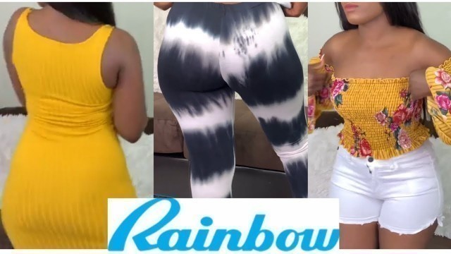 'Fashion Nova who? Rainbow try on haul❗️inexpensive #fasnionnova #rainbow'