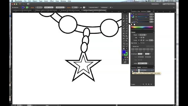 'My Fashion Tutor video tutorial : Drawing a necklace using Adobe Illustrator'