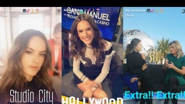 'Alessandra Ambrosio visited Extra on Friday | Snapchat Victoria\'s Secret  |  December 2  2016'