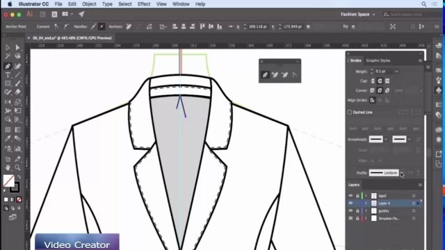 'Illustrator tutorial: Drawing a blazer using Illustrator'