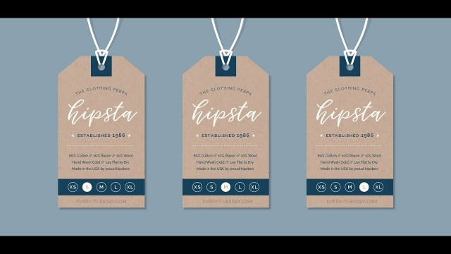 'Create a Hipster Clothing Tag in Illustrator'