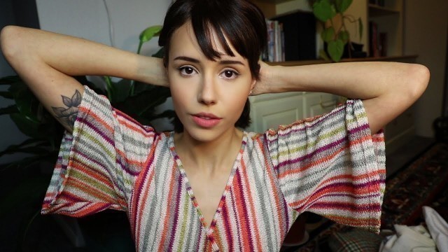 'ASMR-  Thrift Haul - Vintage Clothes Try On for Depop ~ (Whispering, Fabric Sounds)'