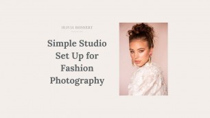 'Simple Fashion Photography Studio Kit (Reshared from IGTV)'