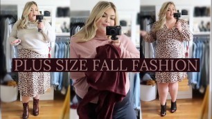 'PLUS SIZE FALL OUTFITS + STYLING TIPS'