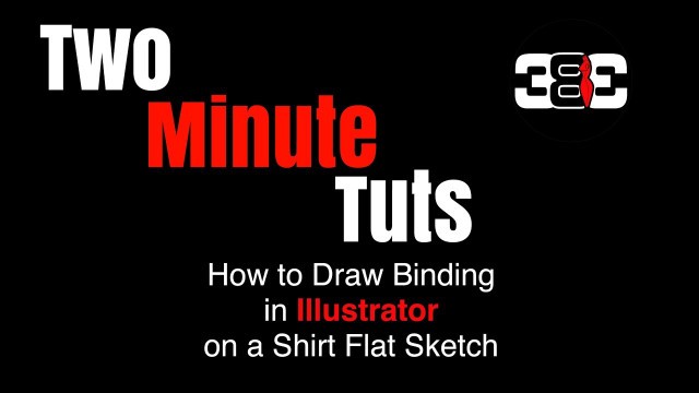 'How to draw binding on a shirt flat sketch | Illustrator for Fashion Design'