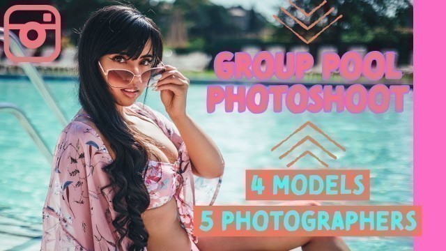 'Group Pool Photoshoot BTS | Swimsuit Bikini Summer Fashion | Colorado Models & Photographers'