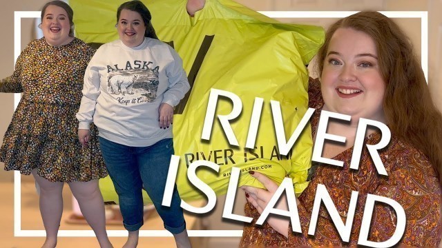 'RIVER ISLAND FALL FASHION HAUL | plus size clothing try on | leather leggings & more! 2022'