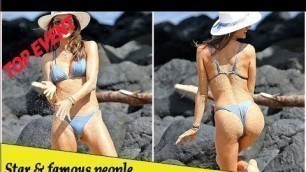 'Top Event - Victoria’s Secret Angel Alessandra Ambrosio shows her sand-covered bottom on holiday ...'