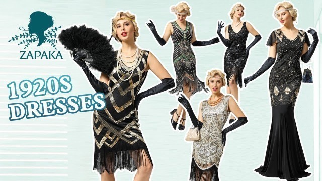 '1920s Flapper Dresses & Great Gatsby Vintage Dress Styles Online  | Zapaka'