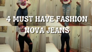 '4 must have FASHION NOVA jeans | TRY-ON HAUL 2021 | size 13'