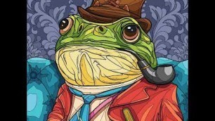 'Bogart The Frog Is Wearing A 1920\'s Fashion Outfit Pics (Tap Color Pro) Animals Nature Pics'