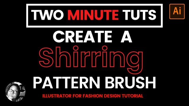 'How to create a shirring pattern brush in Illustrator'