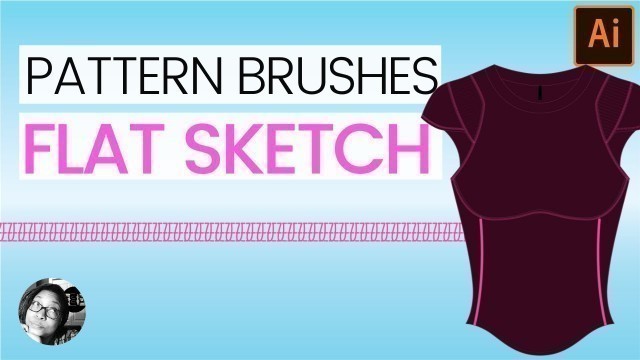 'How to Create a Pattern Brush in Illustrator for a Flat Sketch | Illustrator for Fashion Design'