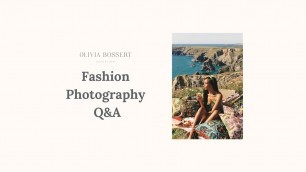 'Fashion Photography Q&A / Summer 2020 / Instagram Live'