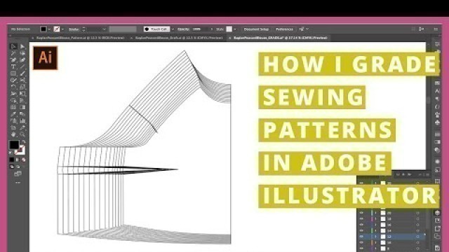 'How I grade sewing patterns using Adobe Illustrator'