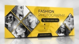 'Photography Facebook Cover Photo Design in Adobe Illustrator'