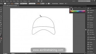 'Adobe Illustrator | How to make a Cap | Fashion Design Illustration Demo Classes Online - 7B)'