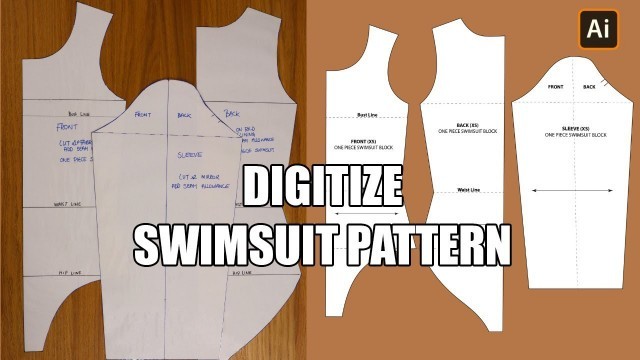 'How to Digitize Your Sewing Patterns Using Adobe Illustrator | Fashion Design'