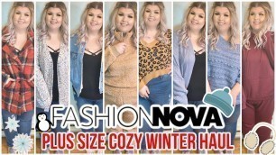 'Fashion Nova Curve Plus Size Cozy Try On Haul | Fall Winter 2020'