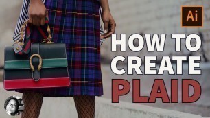 'How to Create a Plaid in Illustrator for Fashion Design'