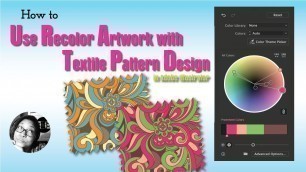 'Recolor Artwork in Illustrator for Fashion Textile Design'