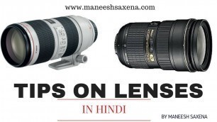 'Important lenses for fashion photography | Photography gears in Hindi'