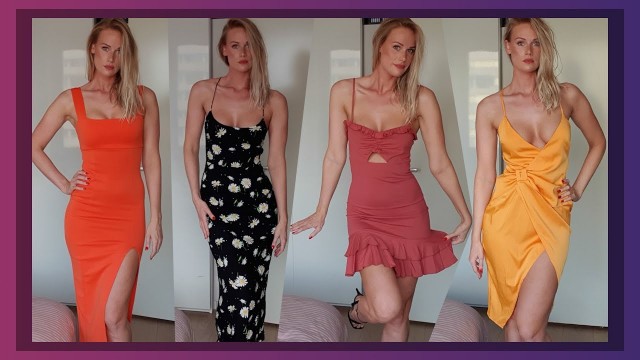 'ASMR Unboxing Asos Dresses + Try on HAUL'