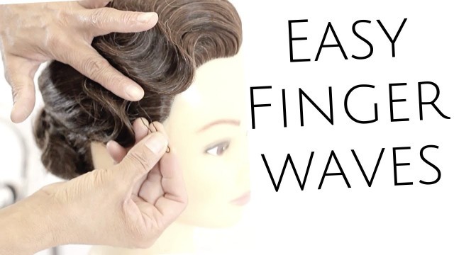 'Vintage Finger Wave Tutorial - Learn how to style classic 1920\'s flapper style vintage waves!'