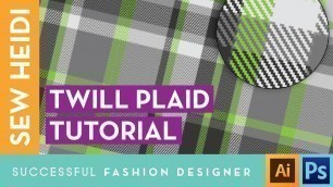 'Twill Plaid Patterns in Adobe Illustrator & Photoshop'