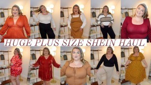 'MY BIGGEST SHEIN HAUL EVER!!! PLUS SIZE FALL + WINTER CLOTHES'