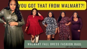 'Fall Dress Fashion Haul  2022 | Walmart clothing | Affordable Fashion | Plus Size & Mid Size Fashion'