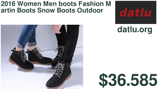 '2016 Women Men boots Fashion Martin Boots Snow Boots Outdoor Casual cheap Timber boots Autumn Wint'