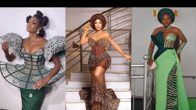 '2022 Trending African Celebrities Asoebi Styles||Nigerian Traditional Wedding Dress Ideas'