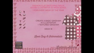 'How to create a gingham swatch in illustrator 52 weeks Adobe Illustrator for fashion - # 18'